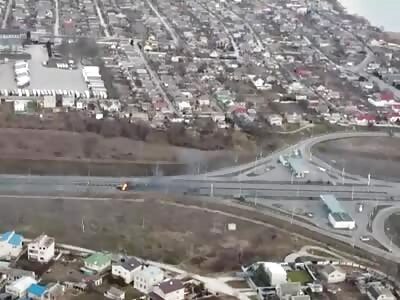 Drone Filming Kherson Conflict