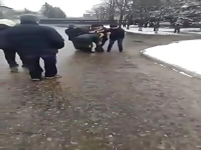 Attempt to Provoke Russian Soldier Goes Bad