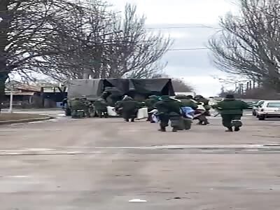 Russian soldiers now looting people's homes