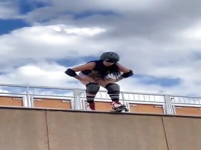 Girl faints when she falls on the ground