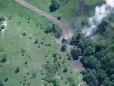 Ukraine attacking Russian positions