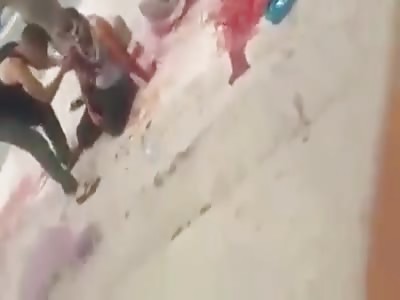 A man wounded by a knife