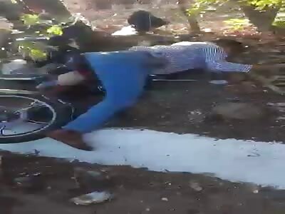 Motorcyclist dies with handlebars stuck in his rear 