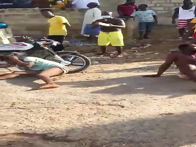 Thieves in Haiti's slum.