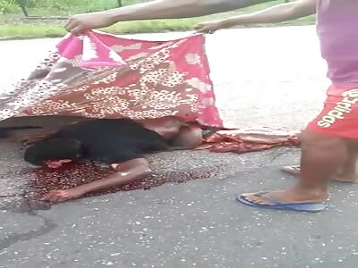 Man found ground up on the road