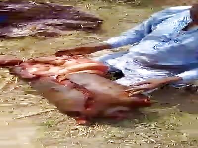 Man caught with a body.