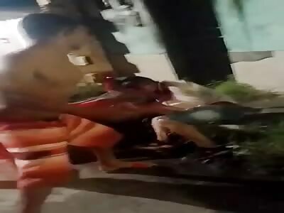 Robber shot one victim and was brutally lynched afterwards