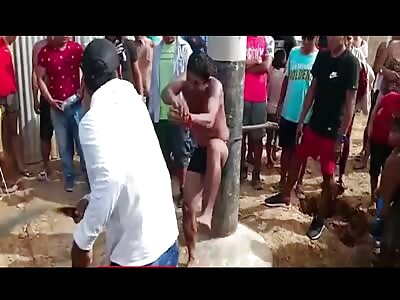 underwear thief on the pole