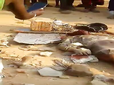 A thief met his death while robbing villagers