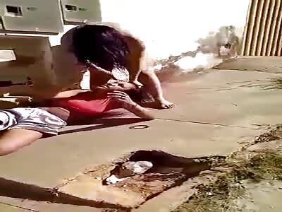 Brazilian woman assaulted by a drug dealer