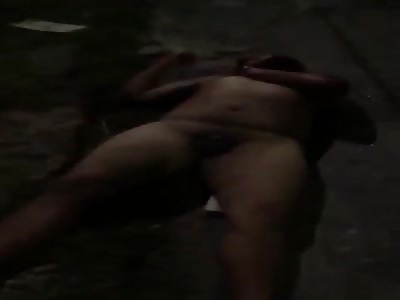 fat man was viciously beaten by football fans