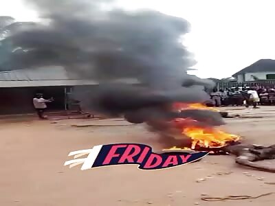 Thieves were roasted and burned