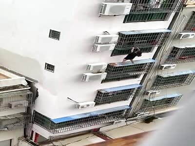 Girl Falls from Apartment while Trying to Climb (with Aftermath)