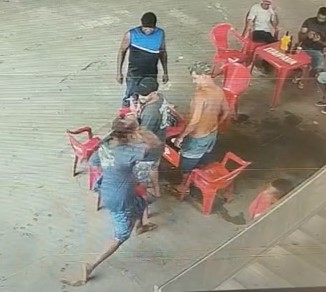 Collecting Debt With Machete at The Bar