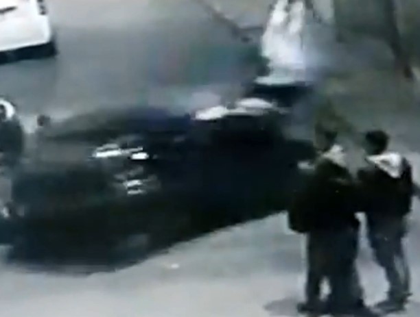 man thrown in the air in christmas celebration