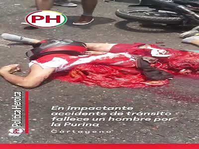 The man was completely torn to pieces