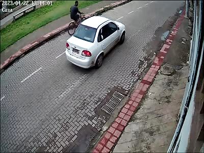 Cyclist shot with rifle