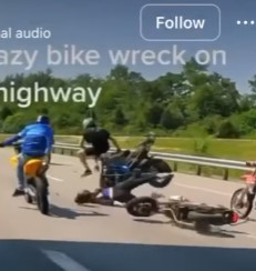 idiot, woman was brutally hit