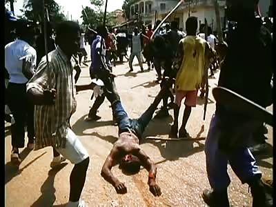 Soldier Lynched and Dismembered in Sierra leone 