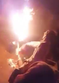 Indian Girl Set Herself on Fire 