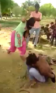 Villagers Catch a Thief and Unload