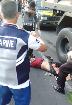 Woman Mangled by Huge Truck