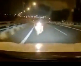 Dashcam Car vs Scooter Girl