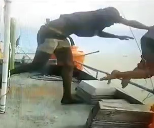 Asshole Thrown From Boat 