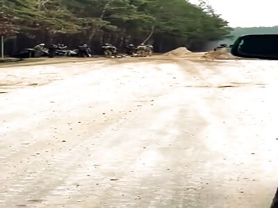 CRAZY! RUSSIAN TANK PULVERIZE A WHOLE UKRANIAN SQUAD