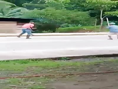 Man attacked with machete in nicaragua