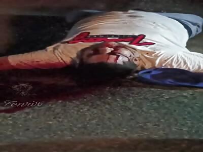 Shot whilst driving.