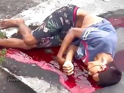 young man is shot in the head several times