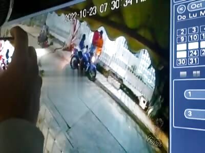 the cameras film a murder