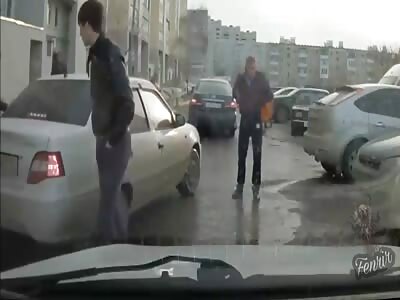 three drunks are beaten up