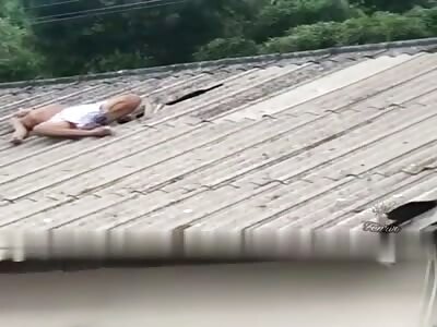 murdered man in the style of Pablo Escobar