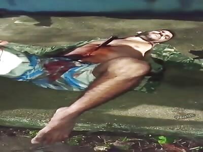 Nephew stabbed his uncle with a knife.