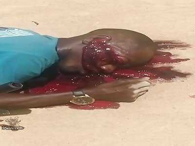 Cyclist was shot in the head.