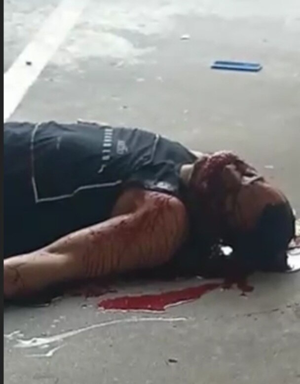 man killed in a parking lot