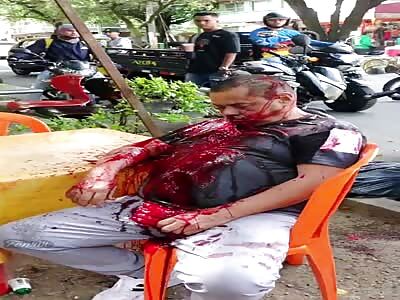 trader killed on a chair