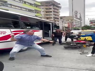 bus driver vs biker
