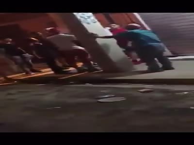 Disrespectful kid hits man's head with a bottle ðŸ˜