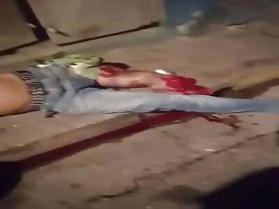 a drunk man crushes another  drunk man