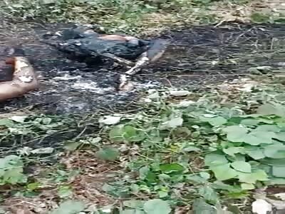 Aftermath of brutal execution in Ecuador. 