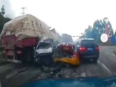 It stopped only after smashing