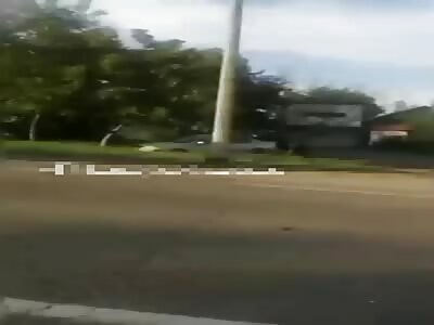 Crushed body after crash (Aftermath)