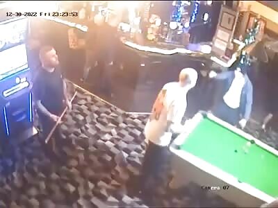 In The Uk In A Billiard Club The Balls Fly Like Cannonballs, The Cue Is Used As A Stick