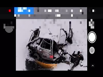 The Russians did not notice the mine and blew themselves up on it