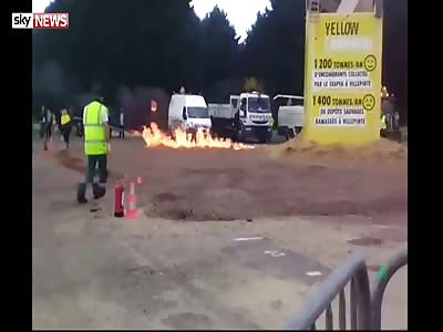 Town Bonfire Near Paris Goes Wrong
