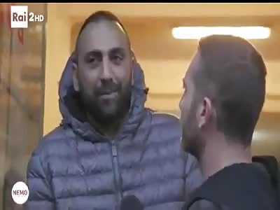 News Reporter Daniele Piervincenzi Headbutted by CasaPound Member in Ostia, Italy