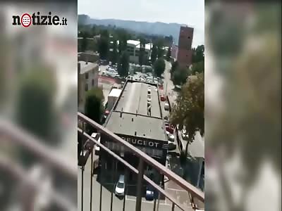 Bologna Italy 06/08/2018 explosion